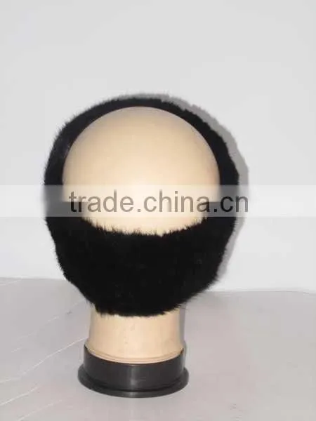 new popular style knitted real mink fur headband
