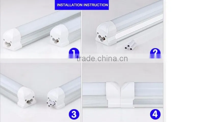 2016 latest Standard USA Light Tubes,t5/t8, 216LEDs ,2835 SMD Led Fluorescent ,