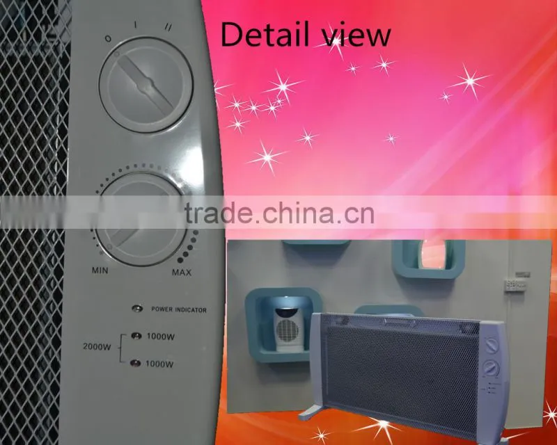 Electric Panel mica heater 2000W with IP24 Wall mounted heater