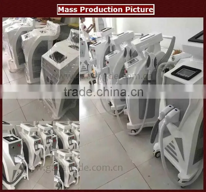 Effective !!! Hair removal a portable elight (IPL+RF) +SHR+OPTfor wrinkle and pigment removal with high quality