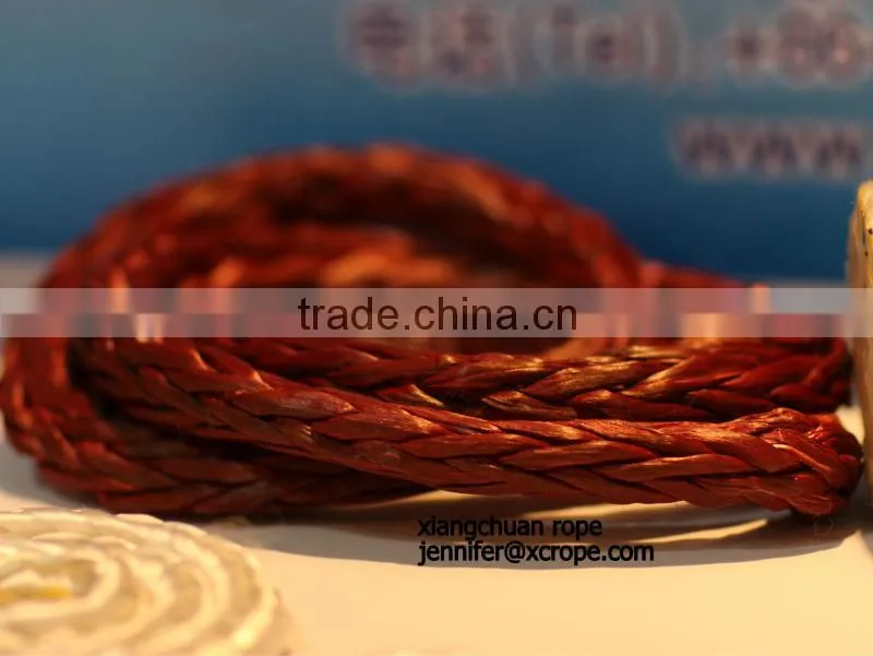 8 strands PP Fiber rope Dia70mm/Brown labor line/mooring rope