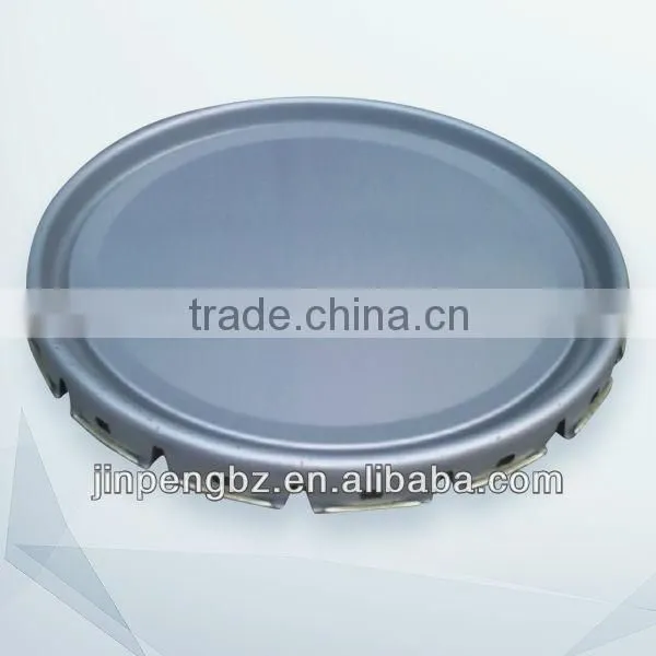 printed painting round metal tin pail with lid