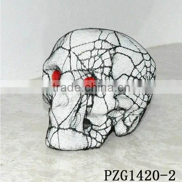 Foam haning skull faces halloween decor