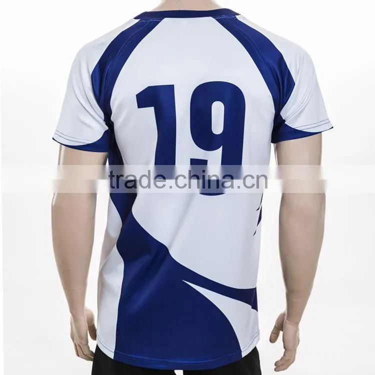 no minumum Digital Printing polyester dry fit tight fit national rugby jersey