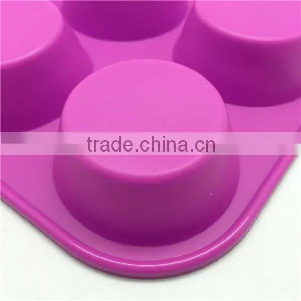 100% BPA free 12 Cavities Silicone Muffin Pan Baking Cup