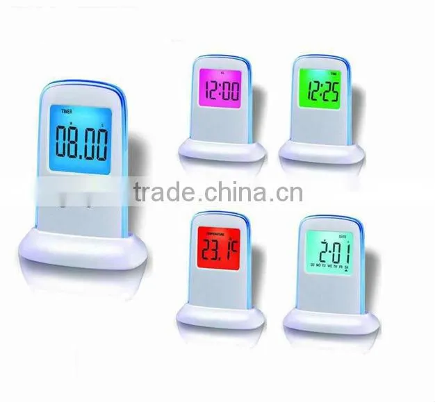 Fancy digital table alarm clock