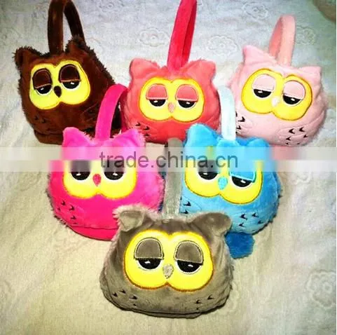 Owl Pattern Cony Lining Kids Earmuffs