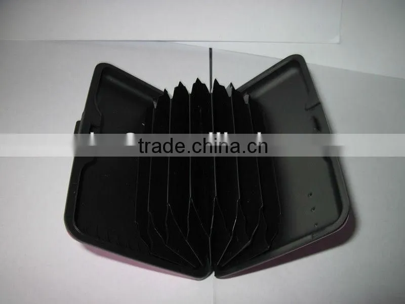 aluminum card holders in black and white colors
