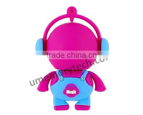 Music Warrior mini cute high memory flash drives usb ,multi pack flash drives