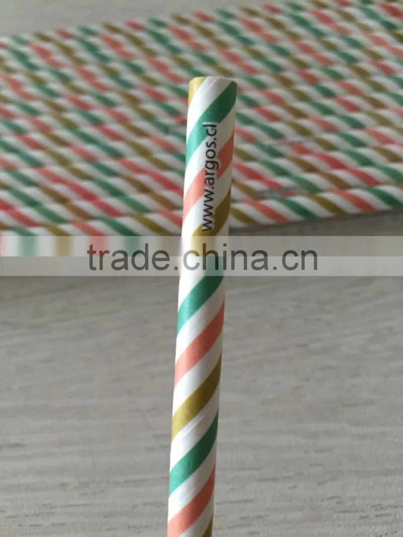 neon color plastic straw packed in beautiful PVC box