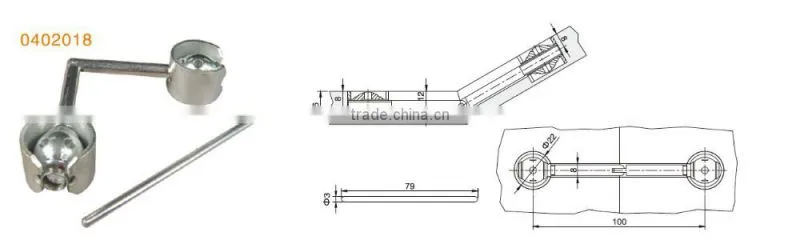 furniture hardware zinc plated steel furniture connecting bolt and universal steel furniture connector