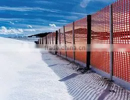 Heavy duty snow fence and safety fence