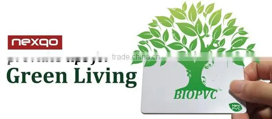 Four color printing transparent super market membership card
