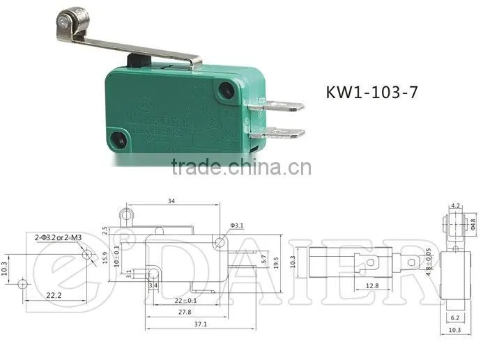 Micro on off switch KW1-103-7