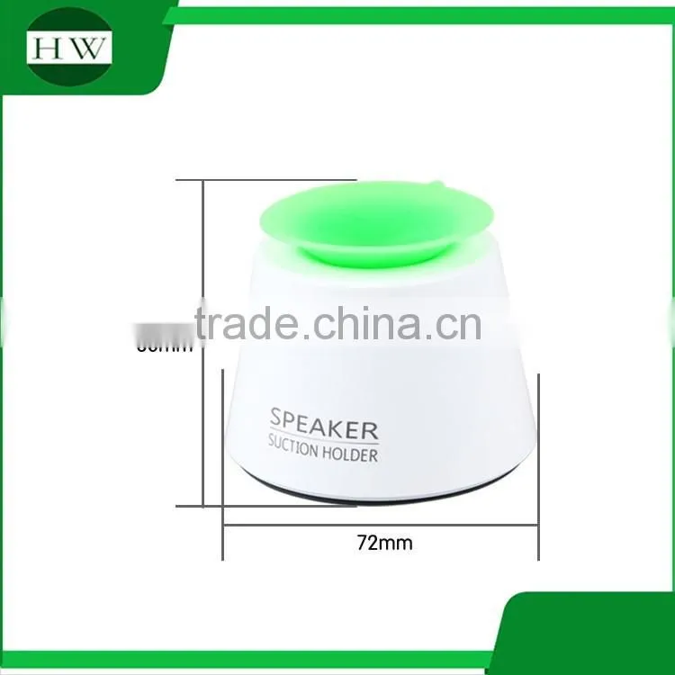 2in1 flip folding adjustable silicone sucker holder music powered amplifier mobile phone sound box mini speaker portable speaker