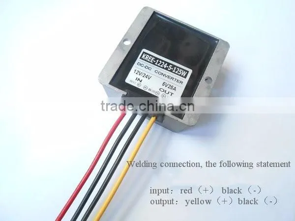 Car Led Power Supply DC 12V/24V To DC 5V25A