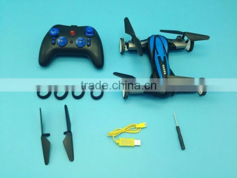 Land and air four - axis aircraft built-in six-axis gyroscope land and air drone/Multi - function Aircraft