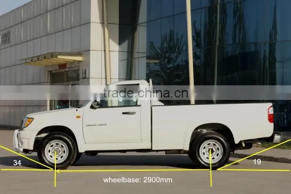 China 4x2 diesel pickup single cabin