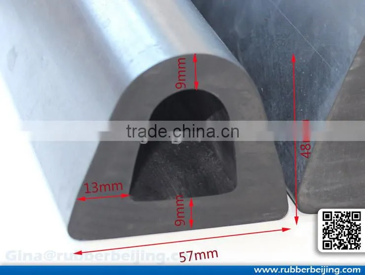 D shape rubber marine fender 57mm*48mm