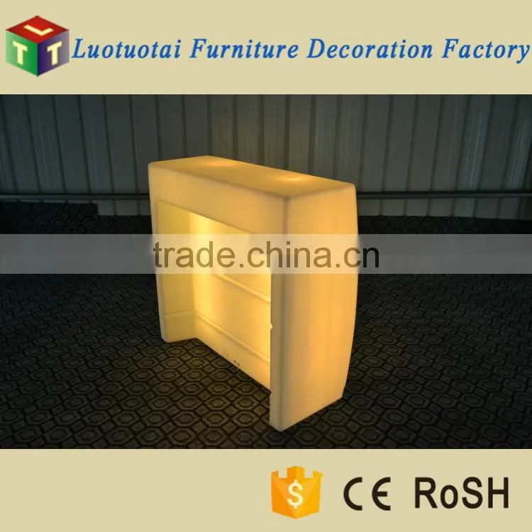 LED Remote Straight Bar Counter/ Hot Sell LED Rechargeable Bar Counter/LED Outdoor Lawn Use Bar Counter