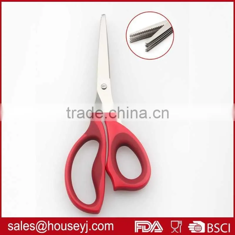 Hot sale stainless steel 5 layer blades kitchen herb scissors with soft grip handle