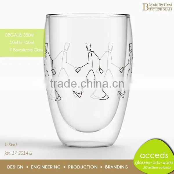 Borosilicate Different Types Double Glass Cup for Hot Drinks