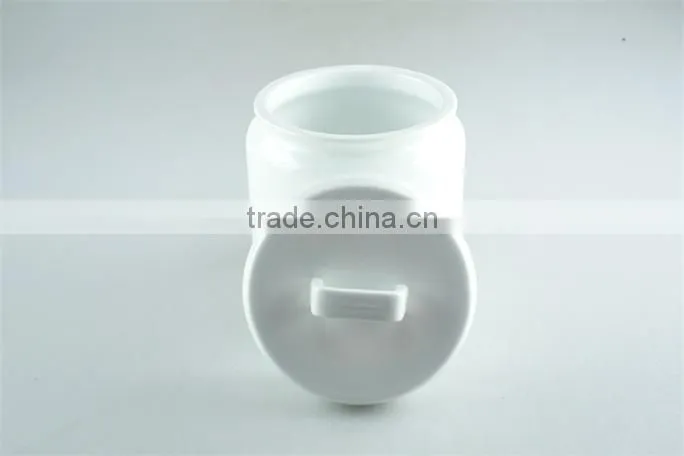 White ceramic storage jars tea coffee sugar in storage bottles & jars with lid , canisters white