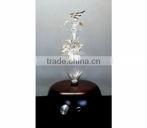 Elegant Wooden and Glass LED Aroma Diffuser Nebulization Essential Oil Diffuser