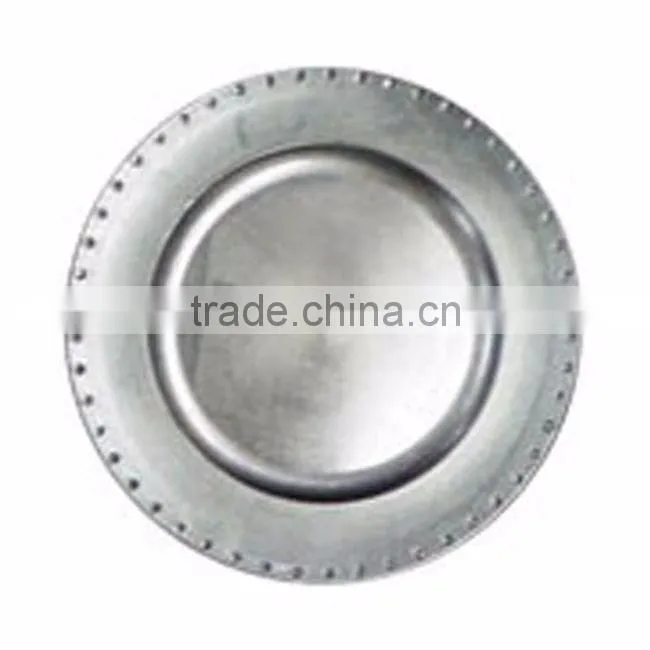 golden stylish indian centerpiece charger plate