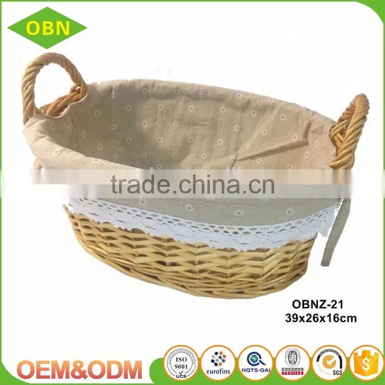 China manufacture export good quality custom Promotional cheap holiday wicker gift baskets
