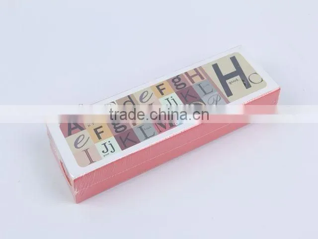 Rectangular single-layer printed paper pencil box colorful pencil case