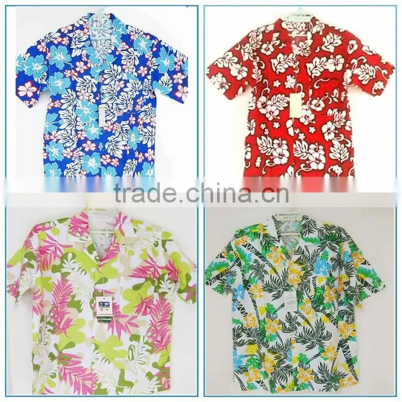 2017 lady's cotton hawaiian shirts