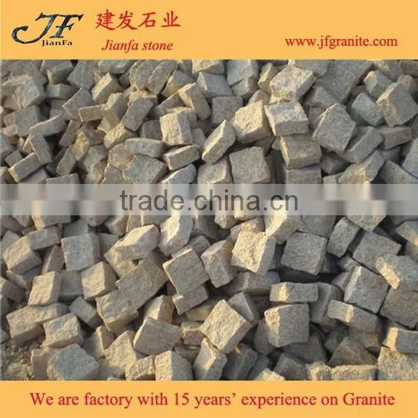 G682 Yellow Granite Flamed Pavers for Driveway flooring /Garden Stepping