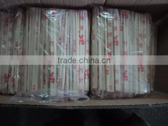 High-quality disposable plastic wrapped bamboo chopstick