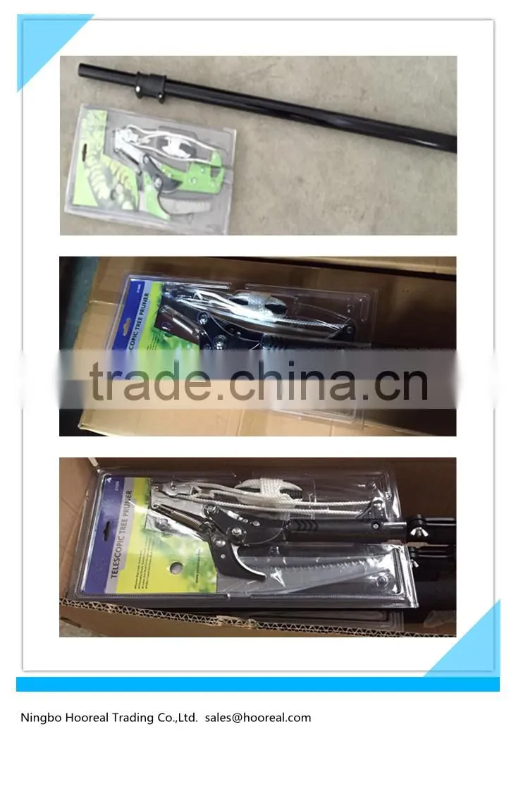 A Telescopic Rod with 2 IN 1 Steel Body Pole Saw Tree Trimmer Saw Tree Pruner 9 Foot