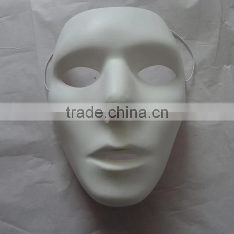 PVC Plastic Jabbawockeez Hiphop White Dance Face Mask for Dance False Face Mask