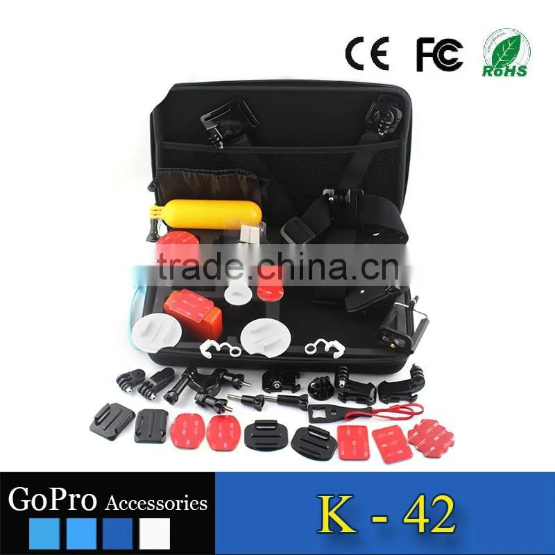 2017 kit used for gopros heros 4 accessories bundle of camera cases sport camera