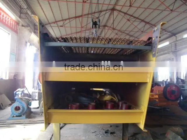 Vibrating sieving machine for rock, stone, ore, mineral, gravel, sand etc
