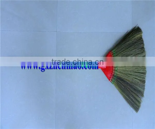 Flower Grass Hand Broom with PVC Coated Handle and Dustpan