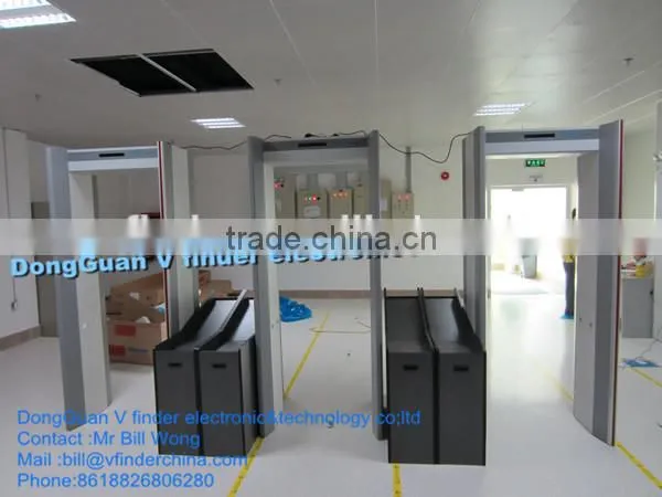 VW-Wide walk through metal detector security gate