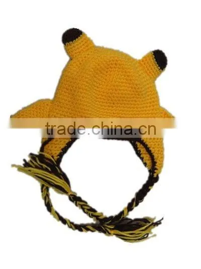 Hot sale owl baby cute winter crochet hats for kids