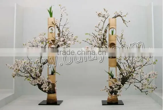 artificial bamboo baskets/holders /spots for wedding flower arrangement
