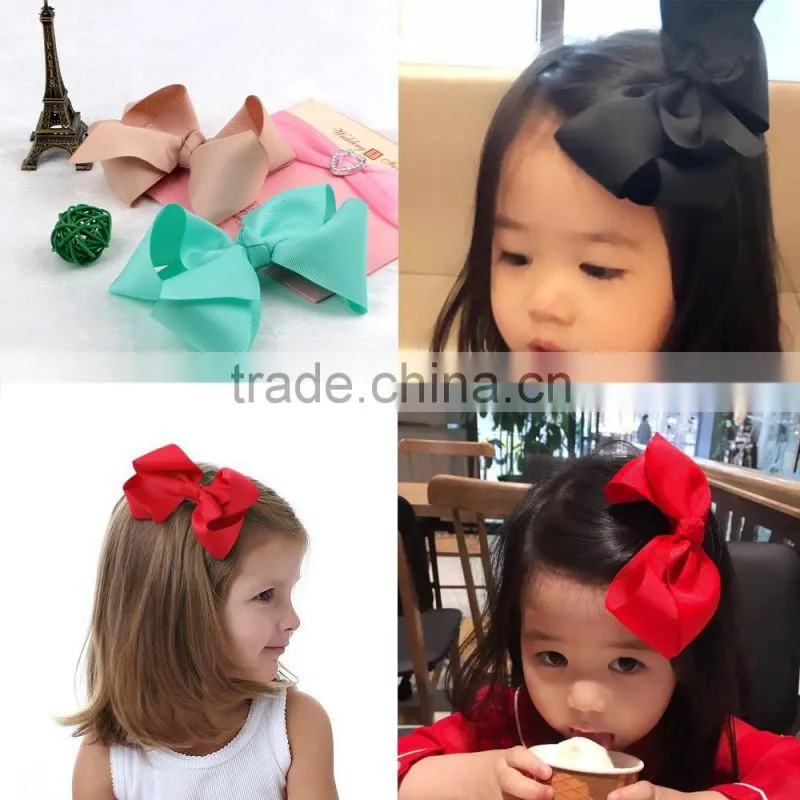 Polka Dot Classic Oversized Alligator Clip Hair Bow