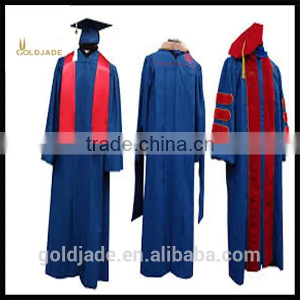 2017 New Trendy Bachelor Cap Gown & Tassel uniforms gown graduation