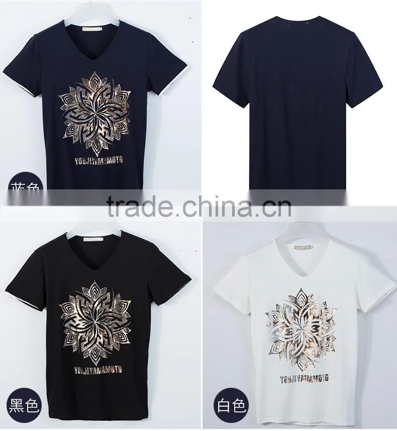 NEW Design Casual Slub BAMBOO Cotton t shirt Men offset 3D printing O-neck special cool Top Tees