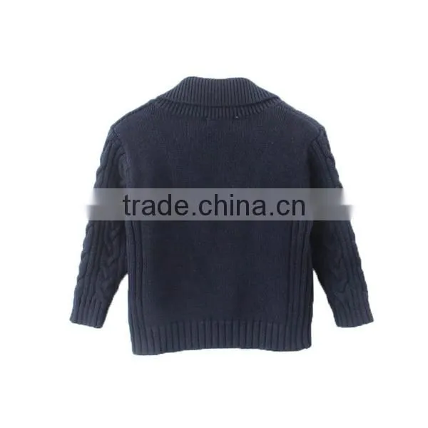 Boys double-breasted knitting patterns children sweater