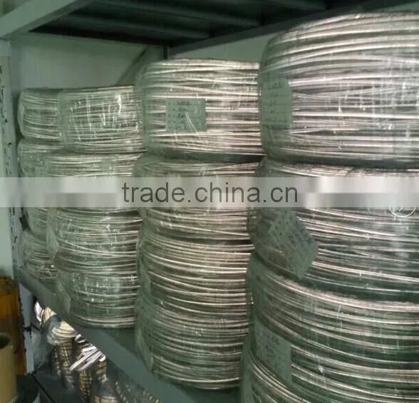 gold silver core inside transparent pvc piping core for backpack