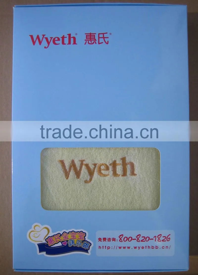 100% cotton embroidery gift bath towel