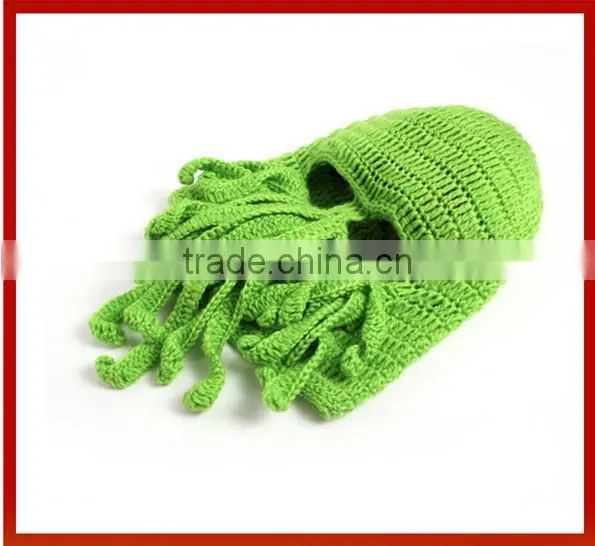 New Decorated Halloween Octopus Hats, Halloween 2015 Green Decorated Halloween Octopus Hats,Green Santa Hats