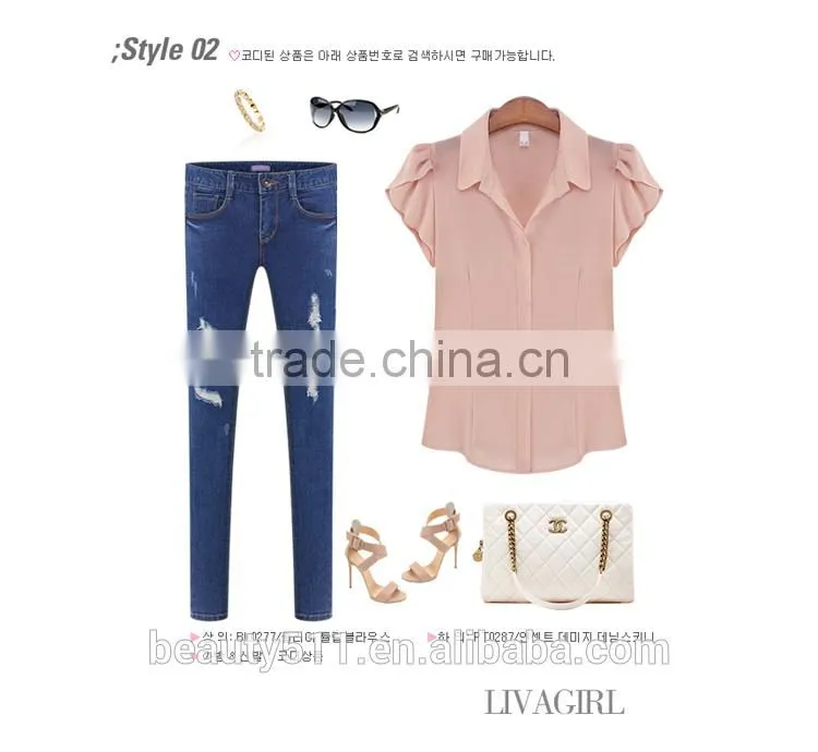 The sleeveless sleeveless sleeveless chiffon shirt women shirt SD95